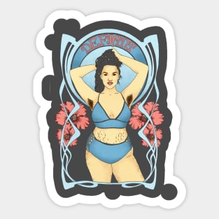 Defient woman Sticker